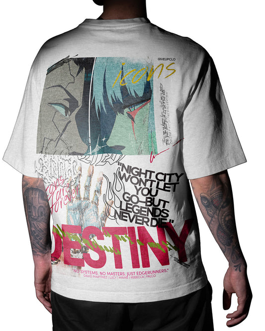 David y Lucy | Edgerunners (tee) Back