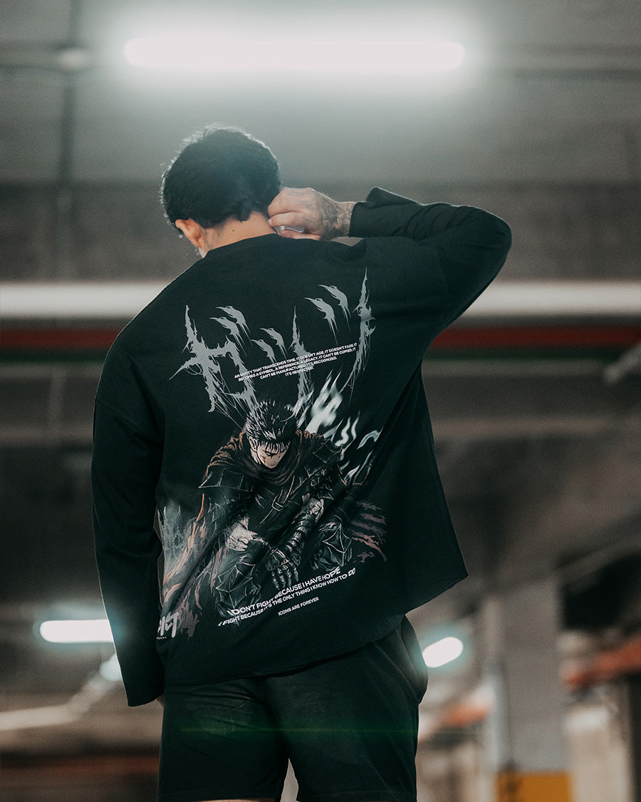 Berserk GUTS | LONG SLEEVE BLACK 255 GSM