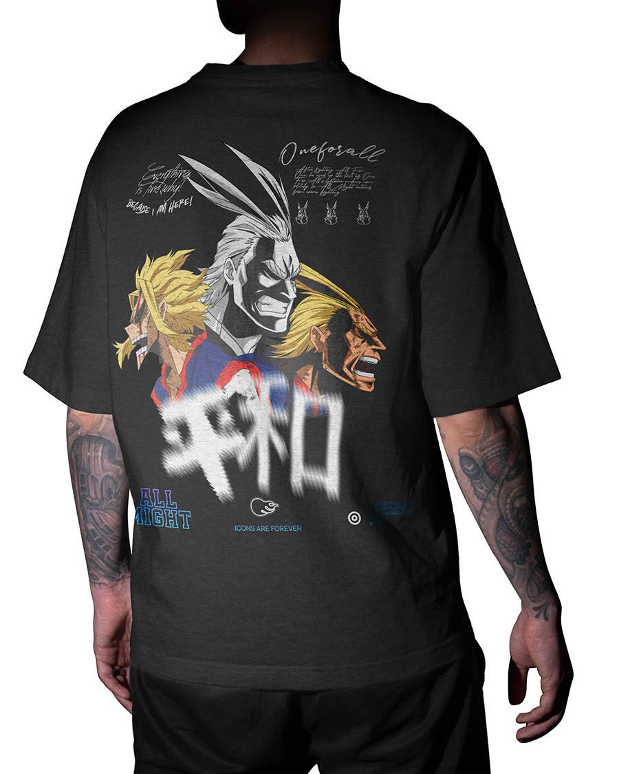All Migth | My Hero Academia back (TEE) playera
