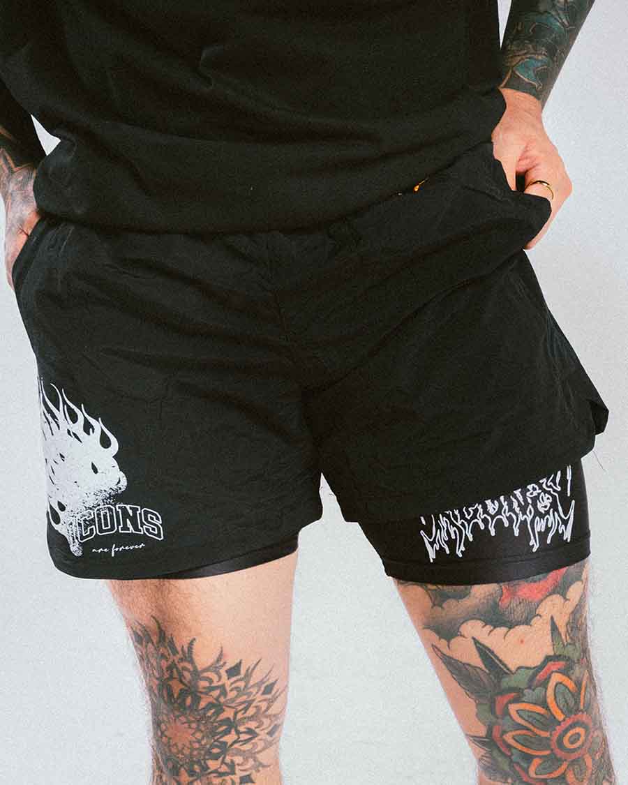 Compression Shorts in black