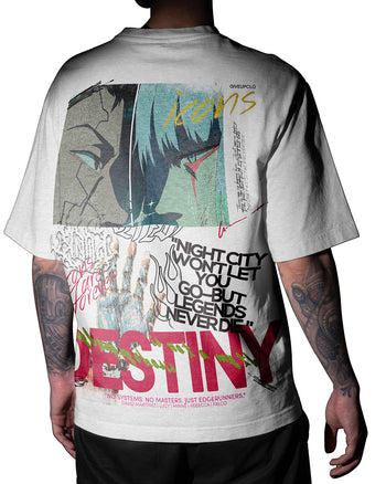 David y Lucy | Edgerunners (tee) Back