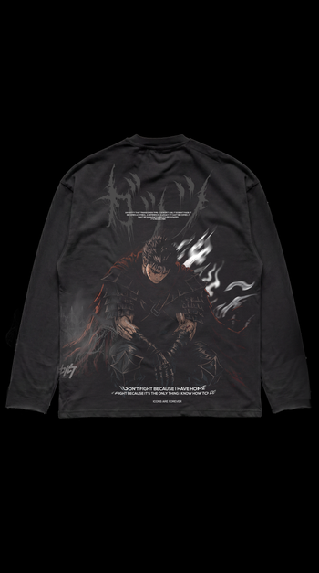 Berserk GUTS | LONG SLEEVE BLACK 255 GSM