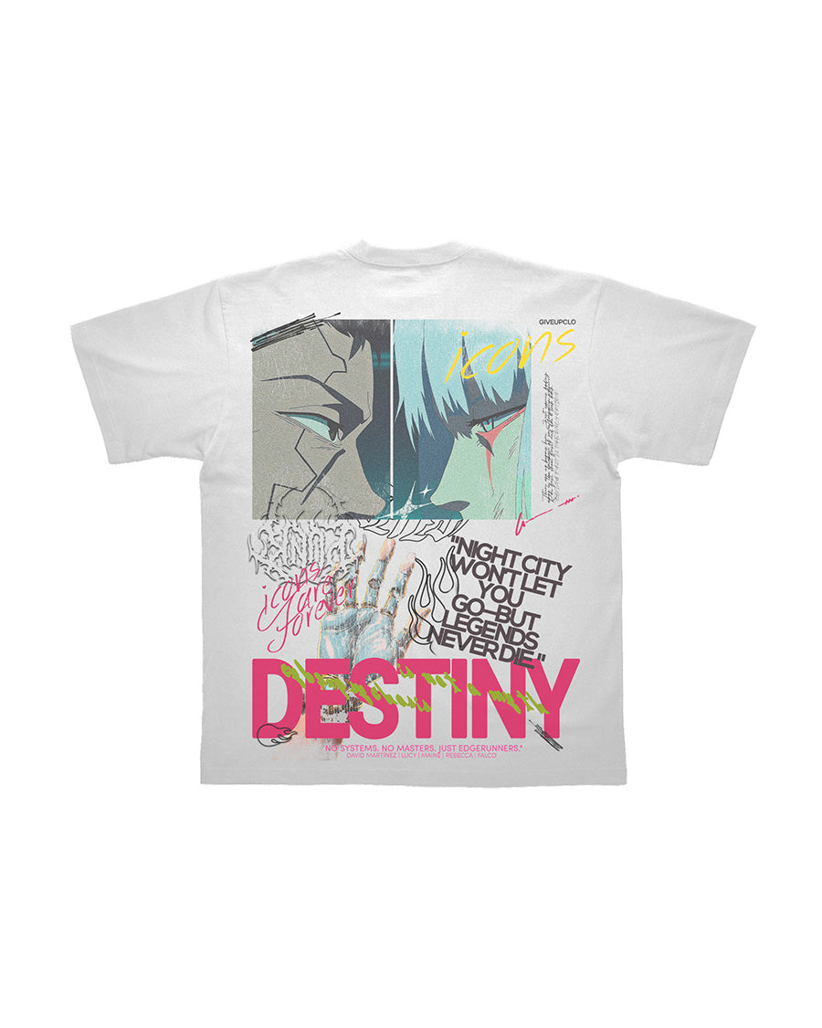 David y Lucy | Edgerunners (tee) Back