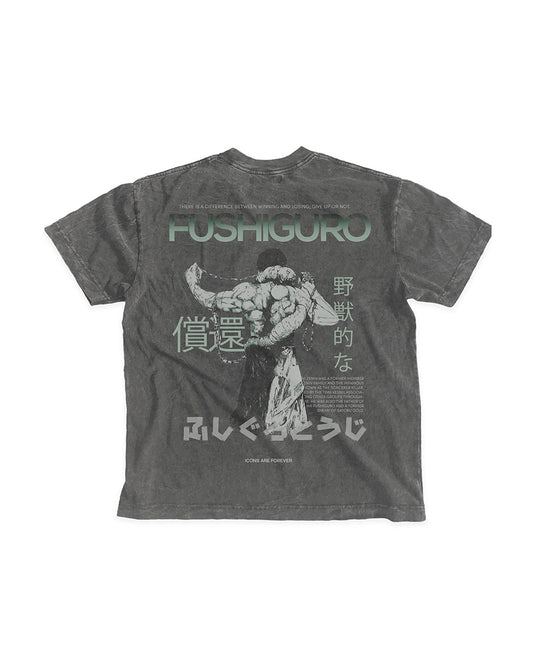 Fushiguro | JJ (Black Garment Dye Oversize) Back