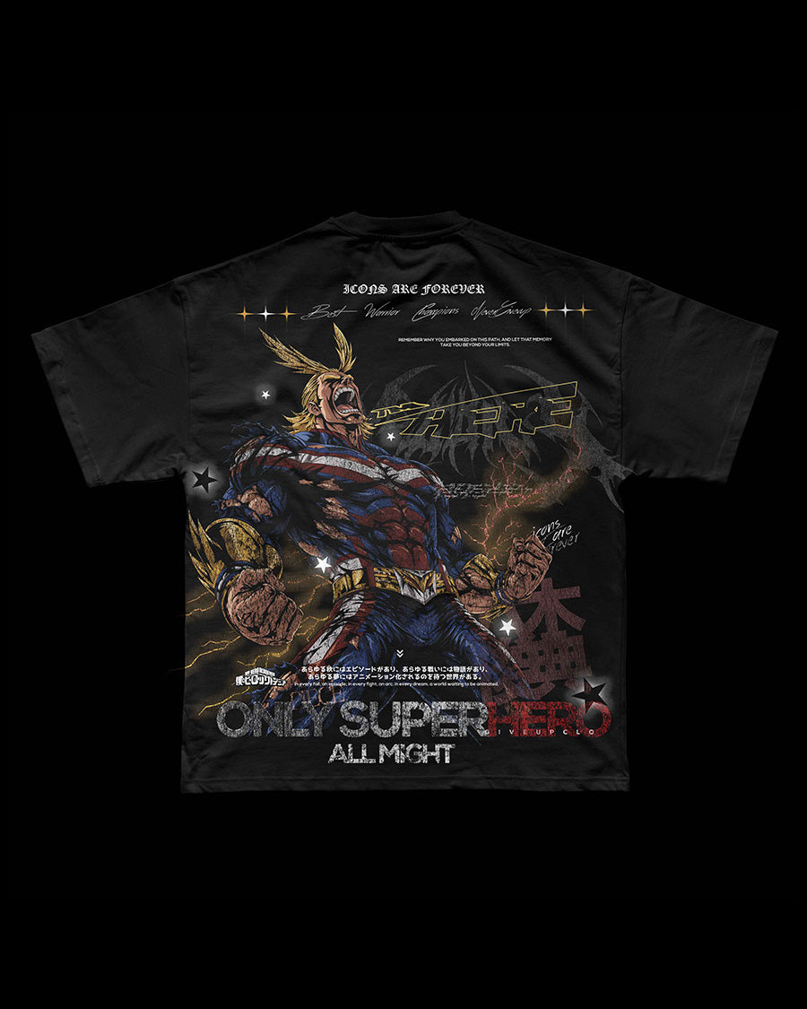 ALLMIGHT 1 OF 100 | ExtraHeavy Cotton Premium 250 GSM.
